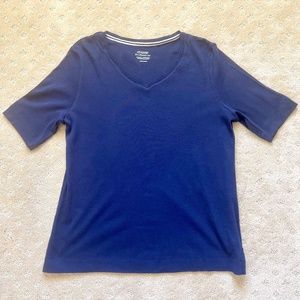 Chico's Ultimate Tee Sz Medium | Chico's Sz 1 in Navy